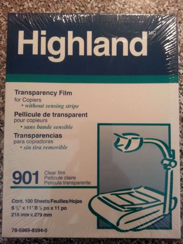 Highland Transparency Film 901 clear film  100 sheets  78-6969-8594-0