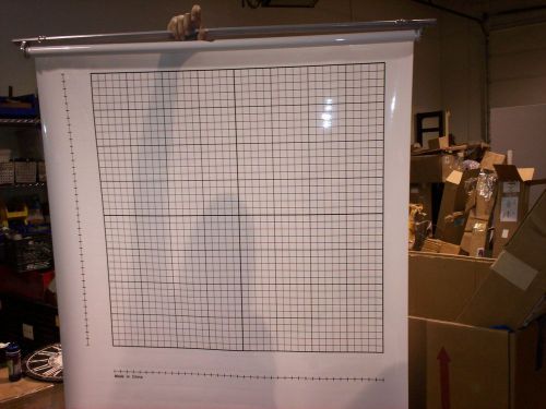 Class Room pull down Coordinate Graph Chart 47&#034;L x 54&#034;H