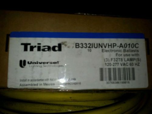 Lot of 10 triad 3 lamp electronic ballast f32t8 for sale