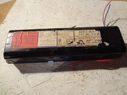 Advance Mark III Energy Saver Ballast V-2S40-1-TP 277v 60Hz 40W- USED