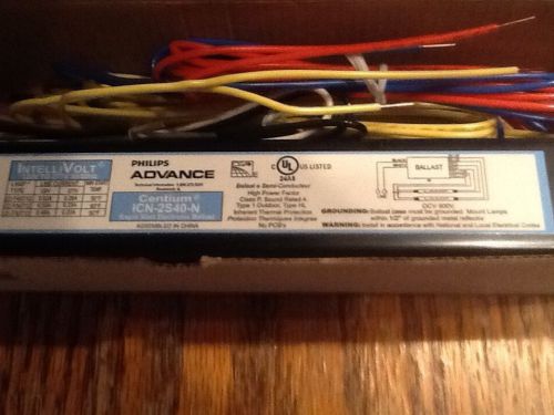 Lot of 2 Philips Advance Ballasts 4foot Multi volt