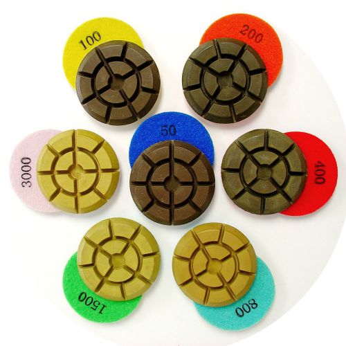 3” PREMIUM Dry Concrete Diamond Polishing Pad - 1 Set