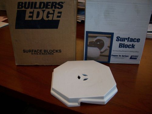 NEW* BUILDERS EDGE  PT#130010006001 OCTAGON SURFACE MOUNT WHITE BLOCKS