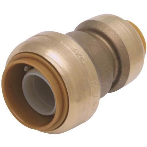 Cash Acme U058LFA Sharkbite Brass Reducing Coupling-1/2X3/4 PUSH COUPLING