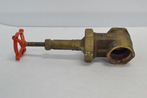 STOCKHAM B-120 ? 300CWP 150 BRASS THREADED 2 IN GATE VALVE B265132