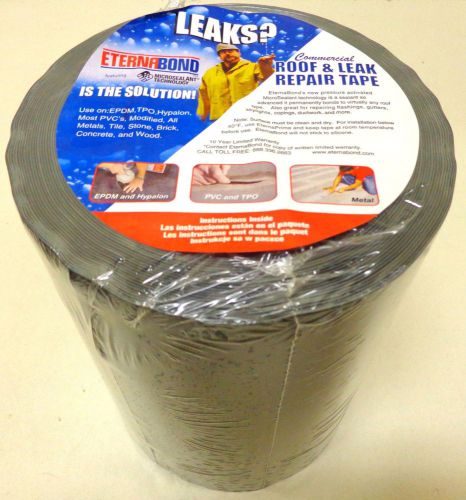 8&#034;x 50&#039; black eternabond rv roof and leak repair tape -free priority for sale