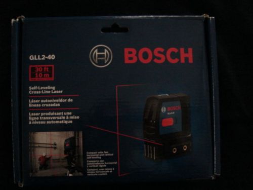 BRAND NEW Bosch GLL2-40 30 ft 10 m Self-Leveling Cross-Line Laser