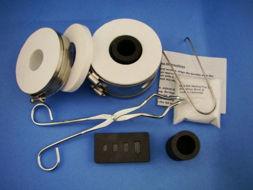 Gold melting mini propane gas furnace kit-melts in 5-10 min 1-2-5-10 gram mold for sale