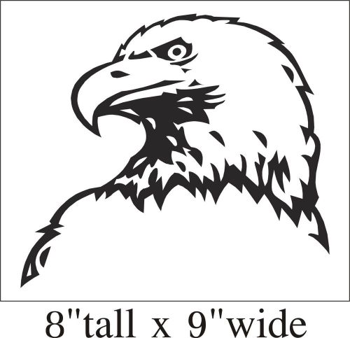 2X Eagle Profile Funny Car Truck Bumper Vinyl Sticker Decal Decor Art Gift -1553