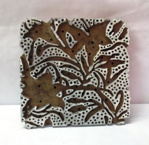 VINTAGE WOOD HAND CARVED FABRIC PAPER PRINTING BLOCK STAMP WALLPAPER DESIGN 254