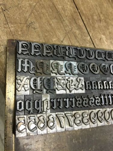 VINTAGE LETTERPRESS 36PT CLOISTER BLACK TYPE LOT NICE