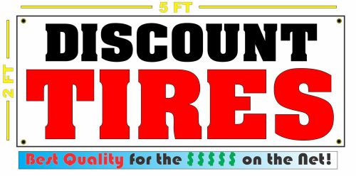 DISCOUNT TIRES Banner Sign NEW 4 Car Truck SUV Van Repair Tire Shop rims wheels