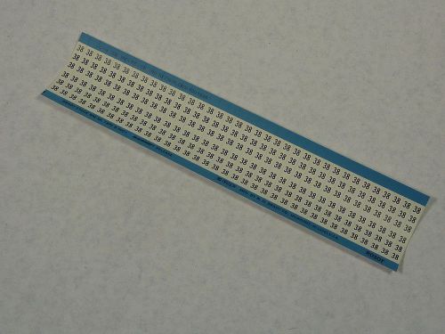 Brady WM-38 Legend 38 Wire Marker Label 100 Per Sheet ! NEW !