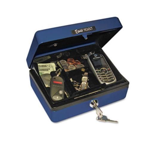 Pm Securit Cash Box - Steel - Blue - 3&#034; Height X 7.6&#034; Width X 5.8&#034; Depth (04802)