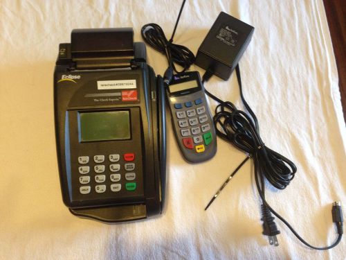 VERIFONE Eclipse Quartet TELECHECK &amp; CREDIT CARD MACHINES with PIN PAD.