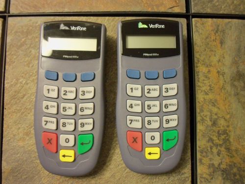 Lot of 2 VeriFone PinPad 1000SE Keypad Terminal POS Gray