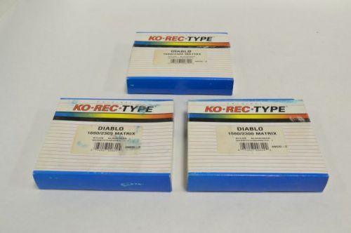 LOT 3 KO-REC-TYPE 6N630-0 DIABLO 1660/2300 PRINTER RIBBON BLACK INK B232482