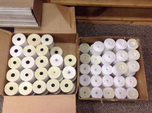 77 ROLLS OF 2 PLY POS PRINTER PAPER 3&#034;