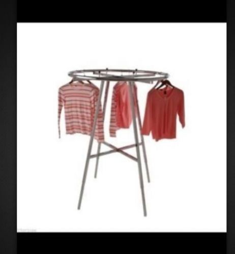 Circle Round Clothing Rack - 36&#034; Diameter - Round Tube Ring - Adjustable