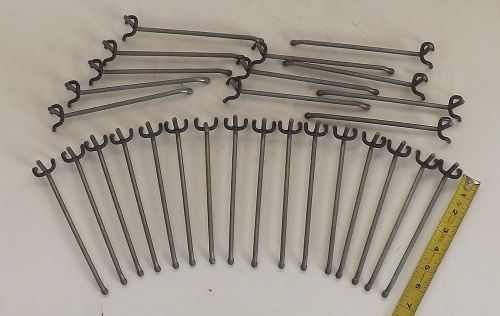 26 Heavy Duty Peg Board Vintage Single Hook Shop Fittings 7 &#034;