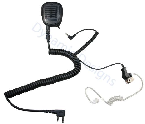 Shoulder speaker microphone w/ acoustic tube for kenwood baofeng wouxun retevis for sale