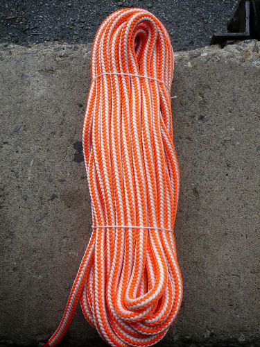 Yale XTC-16 Strand Arborist Rope Tree Line Climbing Line 1/2&#034; x 75&#039; Orange/White