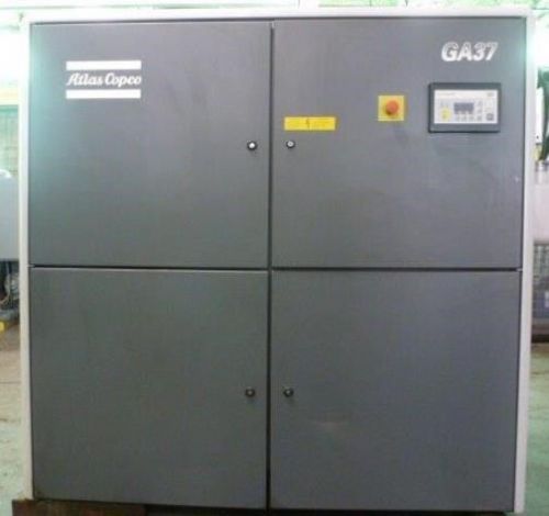 Atlas copco rotary air compressor 247 cfm no. ga 37 50hp 100 psi (27114) for sale