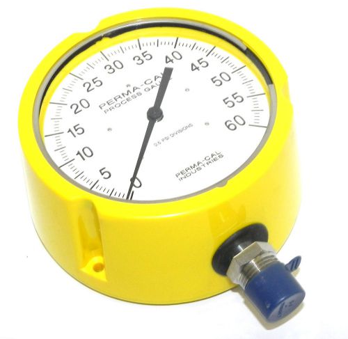 NEW PERMA-CAL PROCESS GAUGE 121TID03Y23 DIAL INDICATING PRESSURE GAUGE 0-60