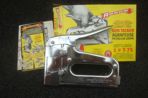 ARROW T-75 T75 HEAVY DUTY WIRE &amp; CABLE TACKER STAPLER GUN