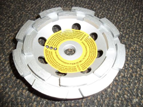 4 1/2&#034; X 5/8&#034; - 11 Double Row Diamond Vantage Cup Wheel Grinder Concrete Masonry