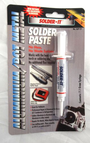 1pcs solder it alp-21 aluminum/pot metal solder paste, 7.1 gram syringe for sale