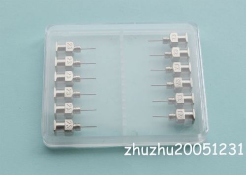 1/4&#034;  23G 24pcs  Blunt Stainless Steel Dispensing Syringe Needle Tips