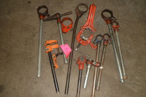 LOT OF RIDGID TOOLS RATCHETING PIPE THREADER