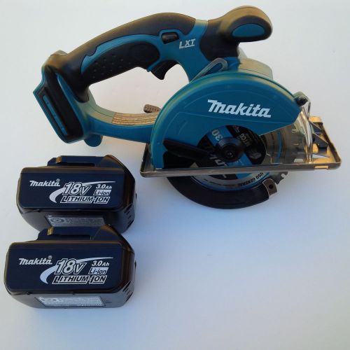 New makita lxt 18v bcs550 cordless metal saw, 2 bl1830 batteries 3.0 ah 18 volt for sale