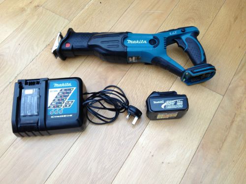 Makita BJR181 18volts Reciprocating Saw + 1 BL1830 Battery + DC18RC Charger