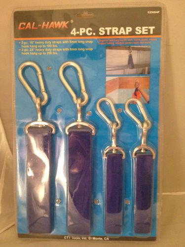 Cal-hawk 4 piece strap tie down set czhs4p for sale