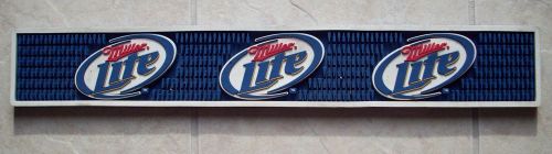 BAR RAIL MAT- MILLER LITE   USED BLUE