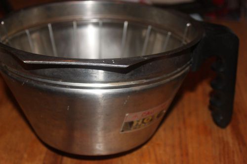 BUNN LARGE FILTER/ FUNNEL STAINLESS STEEL BASKET FOR SATELLITE  COFFEE MAKER