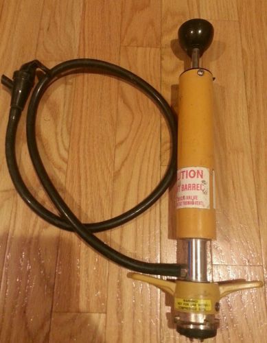 Yellow/Chrome Party Pump Beer Keg Tap w/ 50&#034; Hose