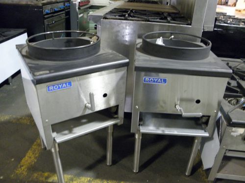 New royal rmj-15 15&#034; stockpot 18 tip burner nat gas wok range 125,000 btus for sale