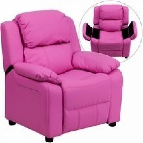 Flash Furniture BT-7985-KID-HOT-PINK-GG Deluxe Heavily Padded Contemporary Hot P