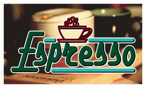 bb075 Espresso Coffee Shop Banner Shop Sign