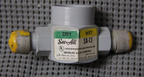 Sporlan sa-13 see all  sight glass-3/8 sae  (b2) for sale