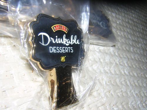 &#034;BAILEYS Drinkable Desserts&#034; Menu Clip gold advertising NEW irish cream&gt;&gt;L@@K