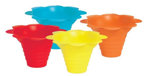 Flower sno-cone drip tray cups (4 ounce) 100 total for sale