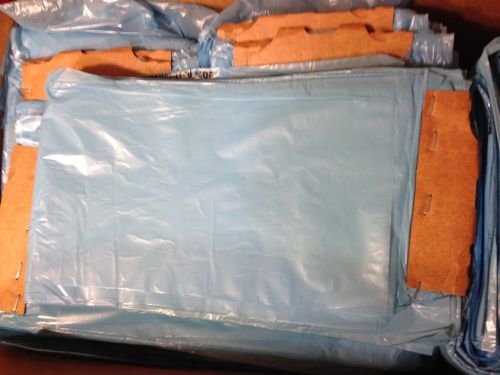 Lot of 2200 poly newspaper delivery bags blue 5.5 x 19 6.5 x 21 for sale