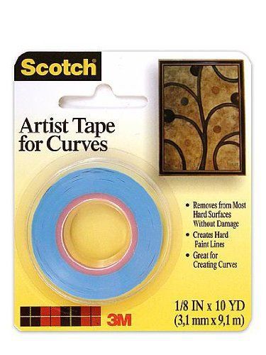 3M Scotch Artist Tape for Curves 1/8 in. x 10 yd. [PACK OF 6 ]