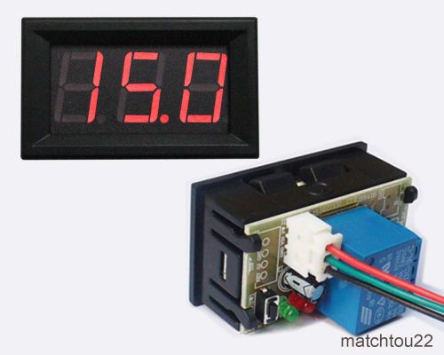 0.56” red LED digital voltage timing delay relay control panel meter