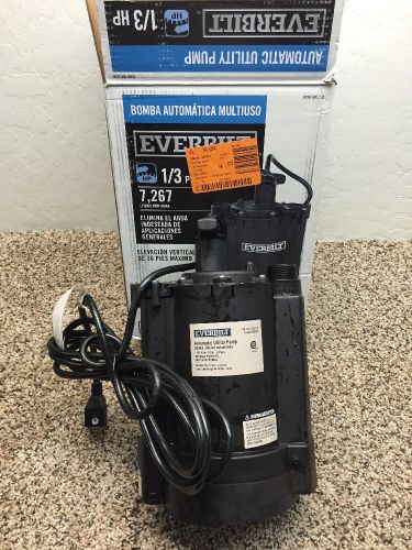 EVERBILT UT03301 Automatic Utility Submersible Pump 1/3 HP 1920 GPH