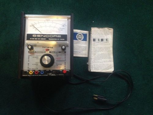 ONLY 1 ON EBAY SENSACORE TRANSISTOR-FET TESTER WITH MANUAL FREE SHIPPING